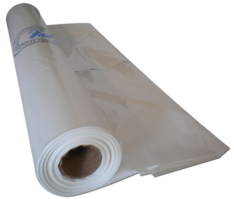 14′ x 130′ 4.5 mil White Plastic Roll