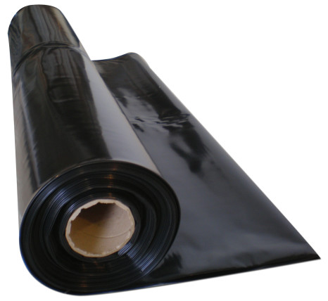 14′ x 130′ 6.0 mil  Plastic Black Roll